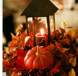 Fall Wedding Table Decorations