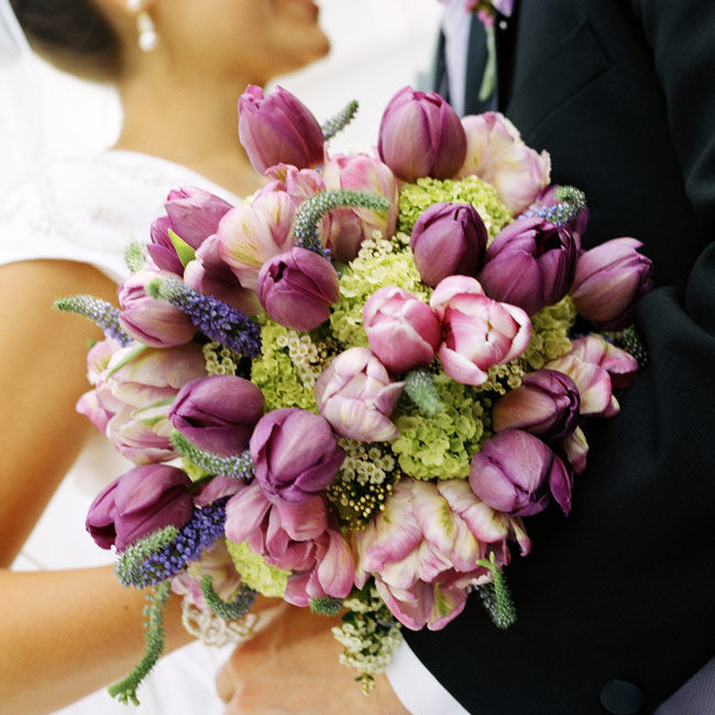 Pretty Purple Wedding Flowers