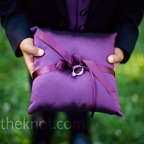 Purple Ring Pillow