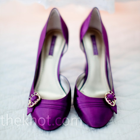 Purple Satin Shoes